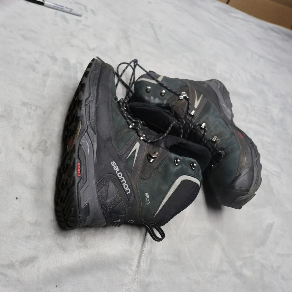 Salomon Mens 10.5 Hiking Boots Black X Ultra Winter CS WP‎ 2 Leather Contagrip